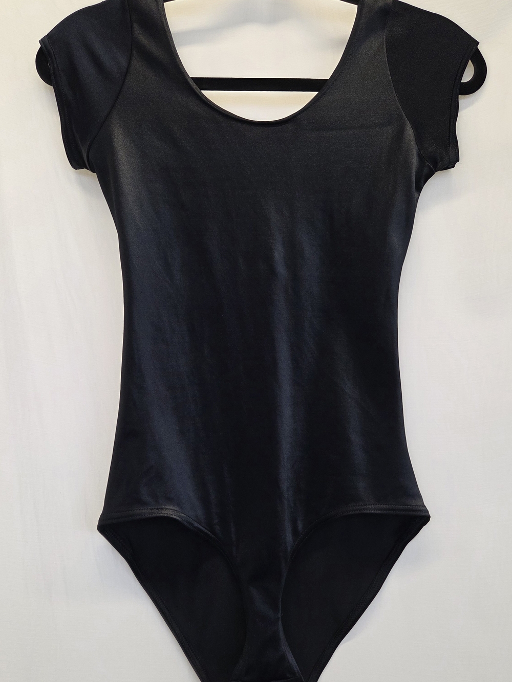 BlackMilk Wet Look Cap Sleeve Bodysuit